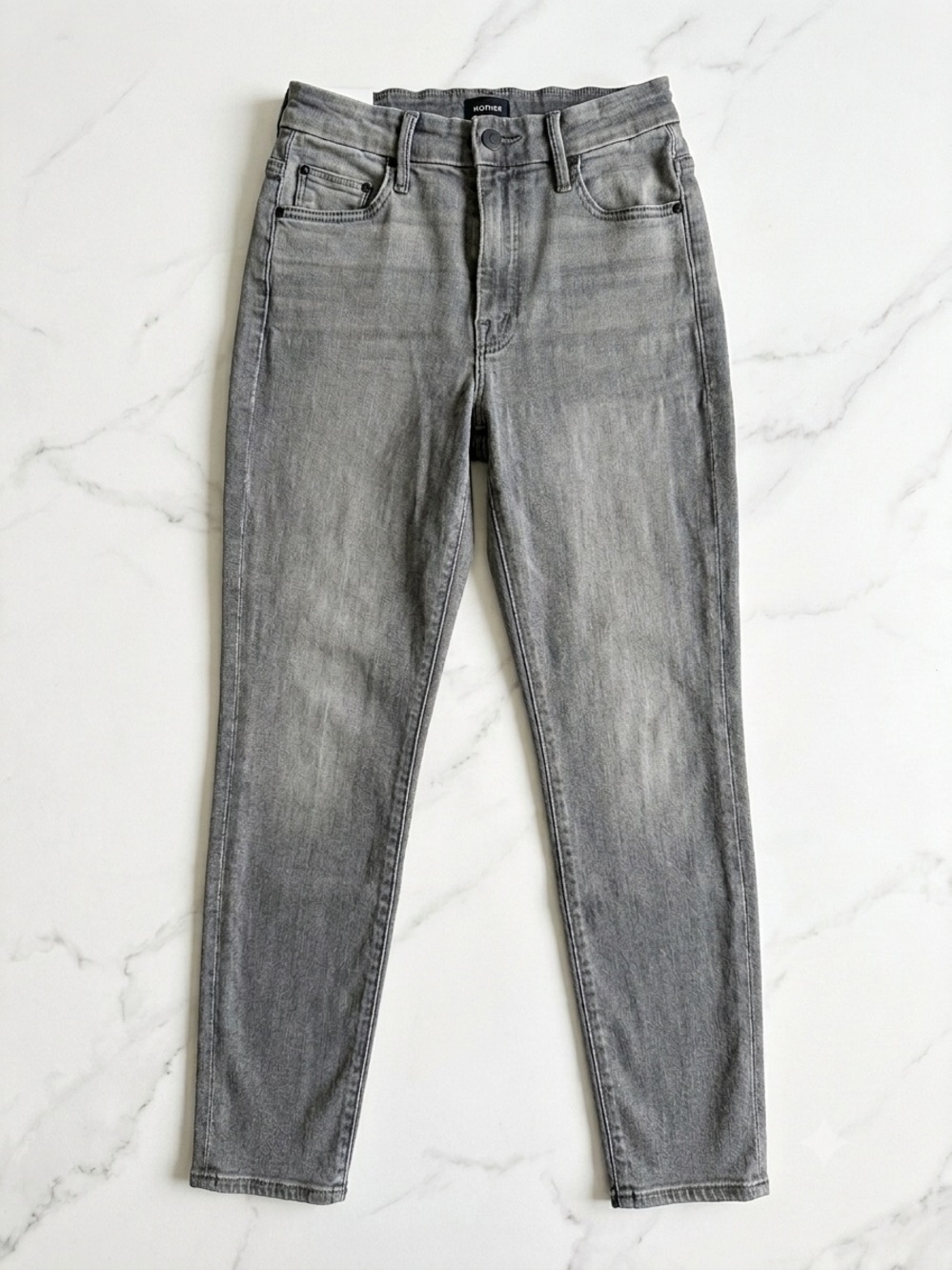 MOTHER "The High Waisted Looker" Skinny Jeans - Wash: Supermoon - Size 24